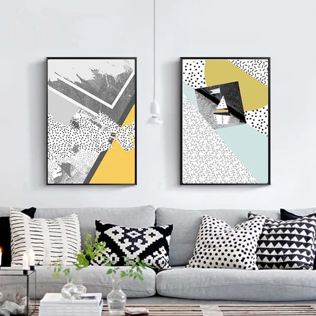 Geometric Pattern Abstract Wall Art Nordic Poster 3