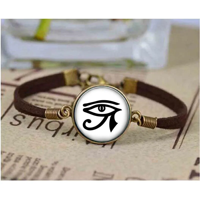 

Eye of Horus bracelet New ARRIVED Jewelry Girl Round Gothic Glasses ancient bracelet Girls Sweater