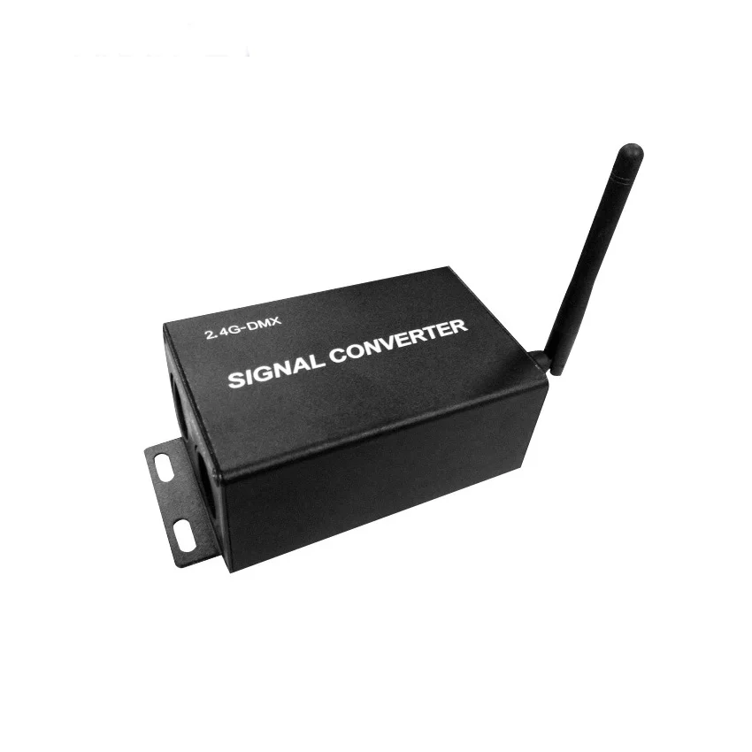 

DC12V-24V 2.4G-DMX Signal converter,transmit-receive dmx512 signal via 2.4G wireless to drive led lamps support 512 channels