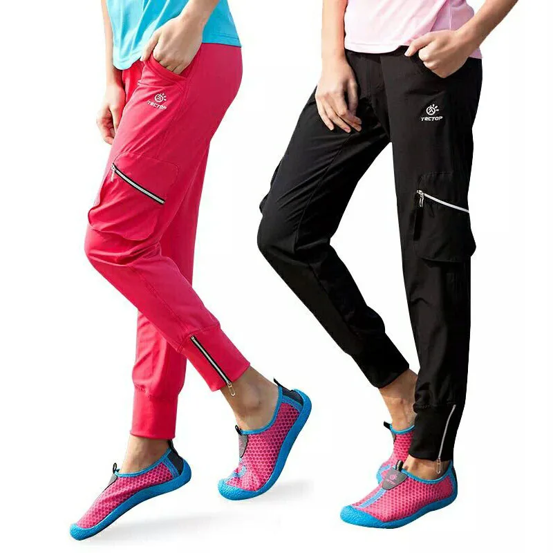 TECTOP pantalones de senderismo de alta elasticidad para mujer, calzas impermeables de secado rápido, transpirables, para escalada y pesca, verano|Pantalones de senderismo| - AliExpress