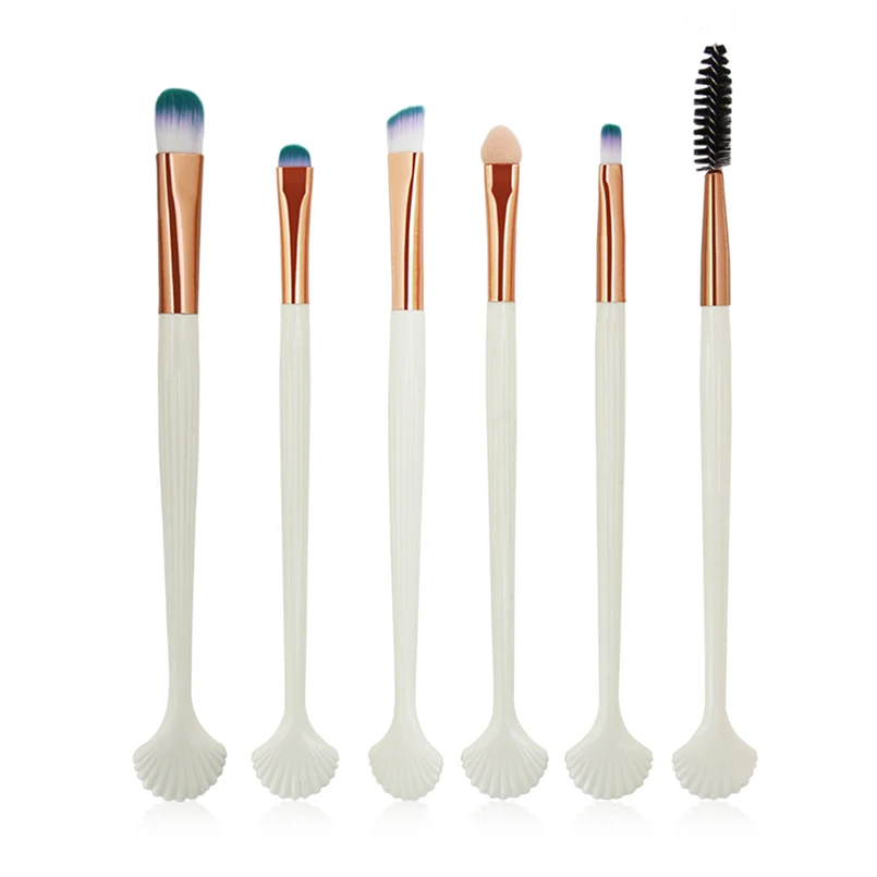 

High Quality 6pcs/set Makeup Brushes Shell Make Up Tool Beauty Cosmetic Brushes Contour Powder Foundation Professional Brush Kit