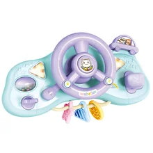 Детские игрушки для вождения руля Музыкальные инструменты колокольчик со светом/Музыкальный барабан Развивающие игрушки для детей подарок