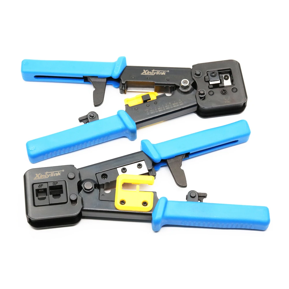 Skup Xintylink EZ rj45 crimper ręczne narzędzia sieciowe szczypce rj12 cat5 cat6 8p8c ściągacz do kabli naciskając zacisk szczypce klip wielofunkcyjny