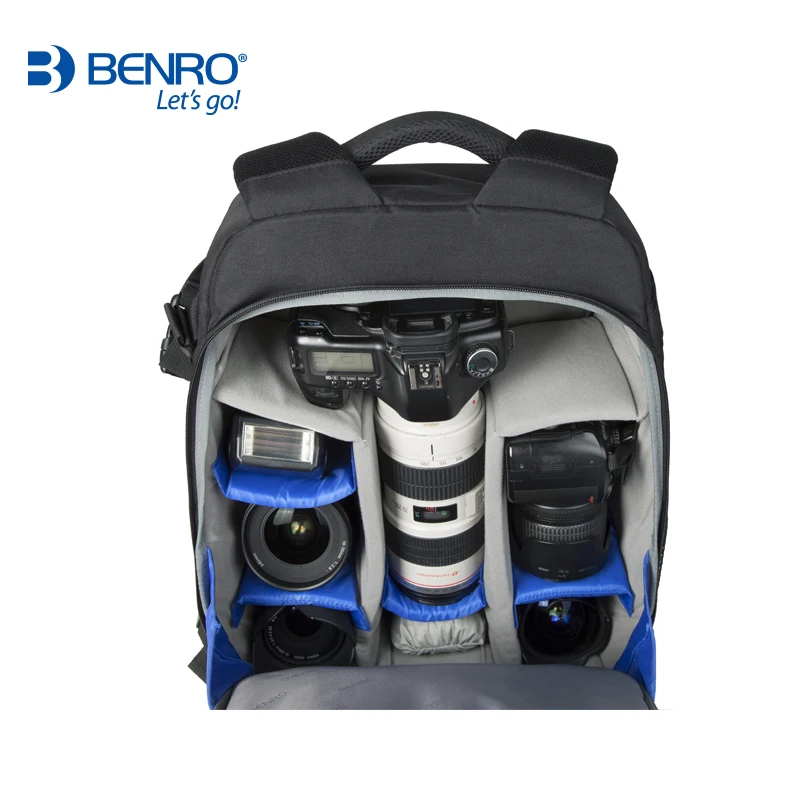 Benro Hiker 200 300 Professional  Waterproof Laptop Backpack DSLR Camera Bag Full Cut Off Protection Type Digital Camera Bag