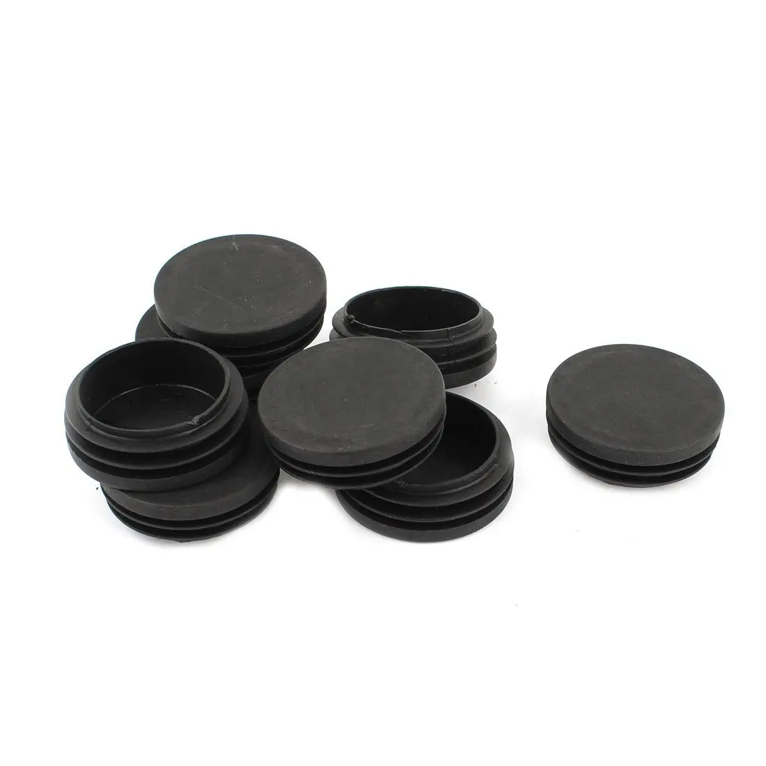 

8 pieces plastic black 50 mm diameter round hose hose insert