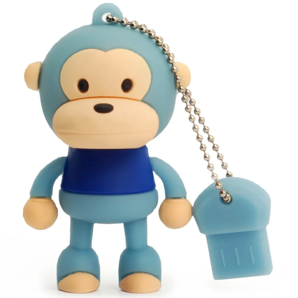 LEIZHAN симпатичный USB флеш накопитель 4 ГБ 8 16 32 U диск забавный большой палец карта