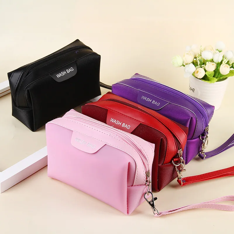 

Women Cosmetic Storage Box Multi-functional Storage Bag Travel Bag Big Toiletry Bag Lady Leather Cosmetic Bag Makeup Organizers