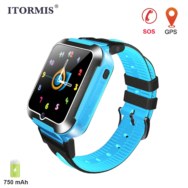 

ITORMIS Kids GPS Watch Smart Baby Phone Watch Battery 750mAh for Children support SIM Card SOS Location PK Q50 Q90 Android IOS