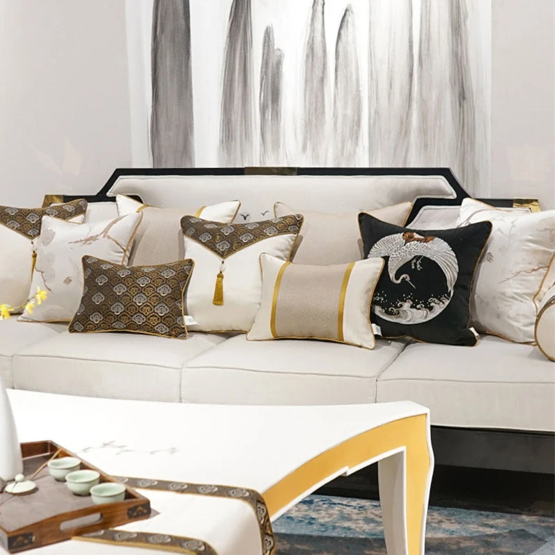 High end Design Cushion Cover Black Gold Series Pillow Cover Luxury Housse De Coussin Cojines