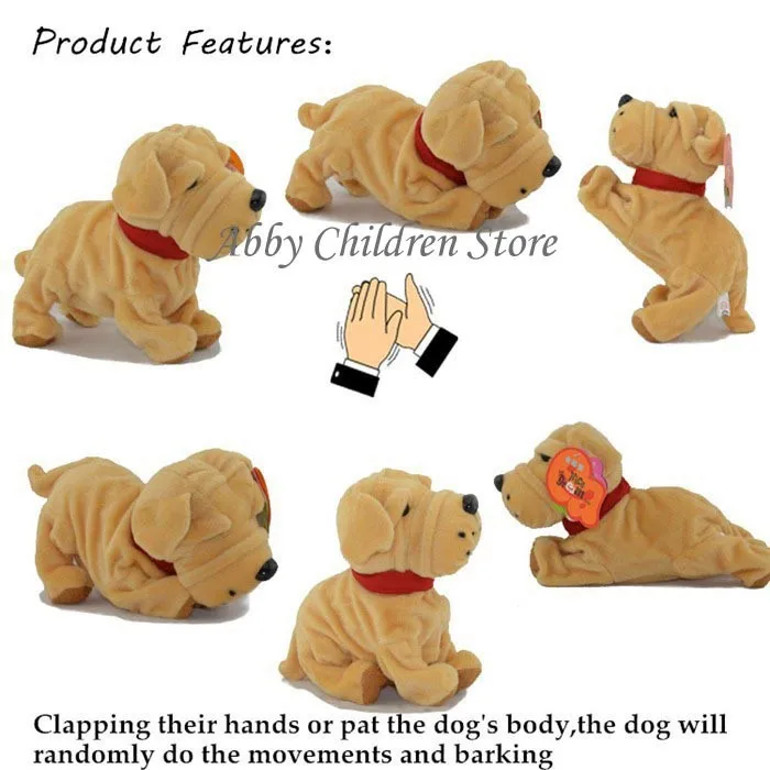 Controle de Som Animais de Estimação Eletrônicos para Crianças Abbyfrank Cães Eletrônicos Interativos Robô Cão Latir Levantar Andar Brinquedos 6 High Quality Brinquedos e hobbies