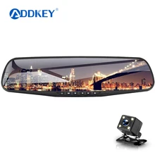 car dvr/dash camera dual cameras mirror car video surveillance dashcam full hd dash cam mirror car dvr mirror dual lens recorder
