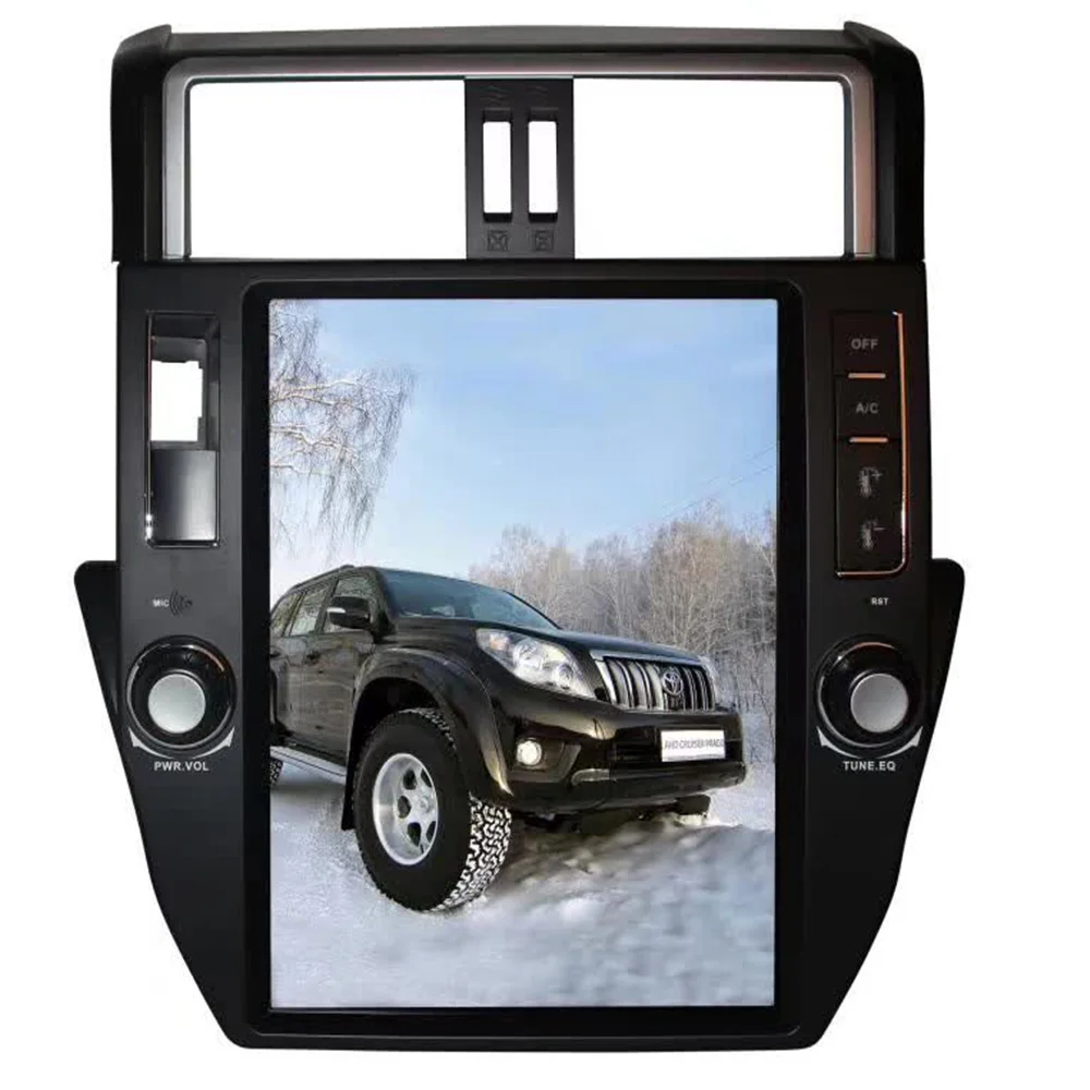 Clearance 10.4 inch Vertical Screen Tesla Style Android 9.0 Car DVD player GPS for TOYOTA Land Cruiser Prado 150 2010-2013 Lexus GX470 3