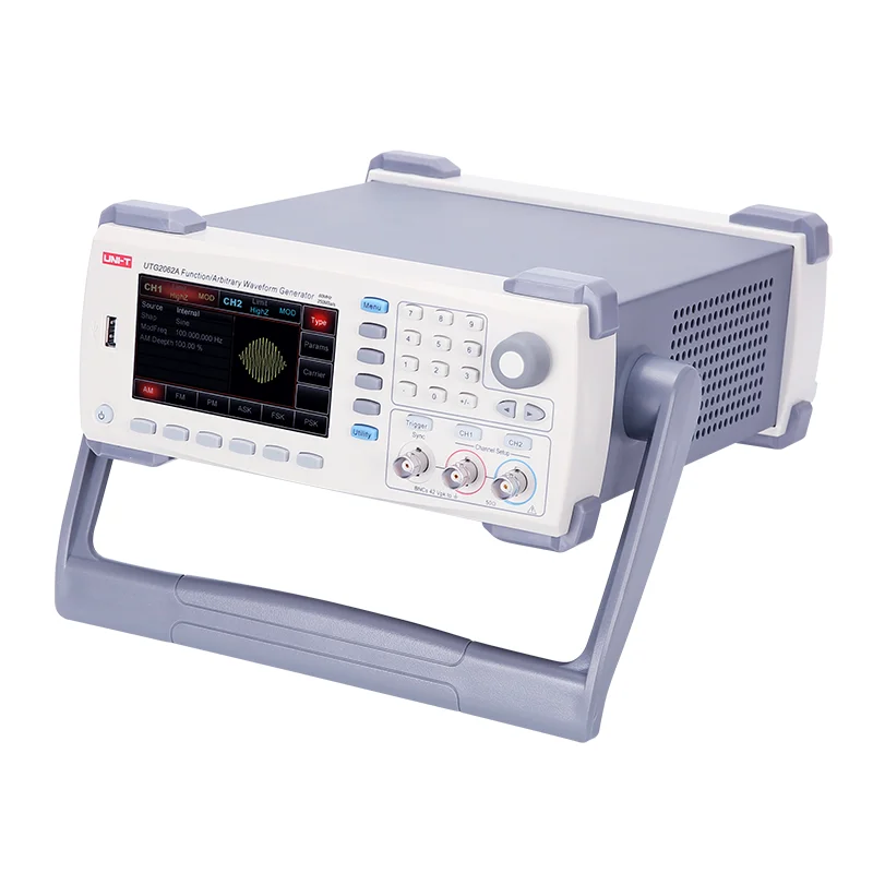 

SELL UNI-T UTG2062A Function/Arbitrary Waveform Generator Dual Channels 250MS/s 14 bits Vertical Resolution Intuitive Interface