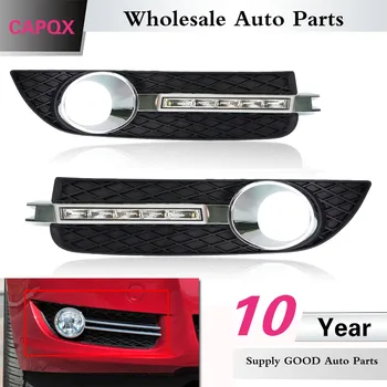 

CAPQX DRL Front Fog light cover with Daytime Running Light Foglight Frame shell & Daylight For Buick Regal 2009 2010 2011 2012