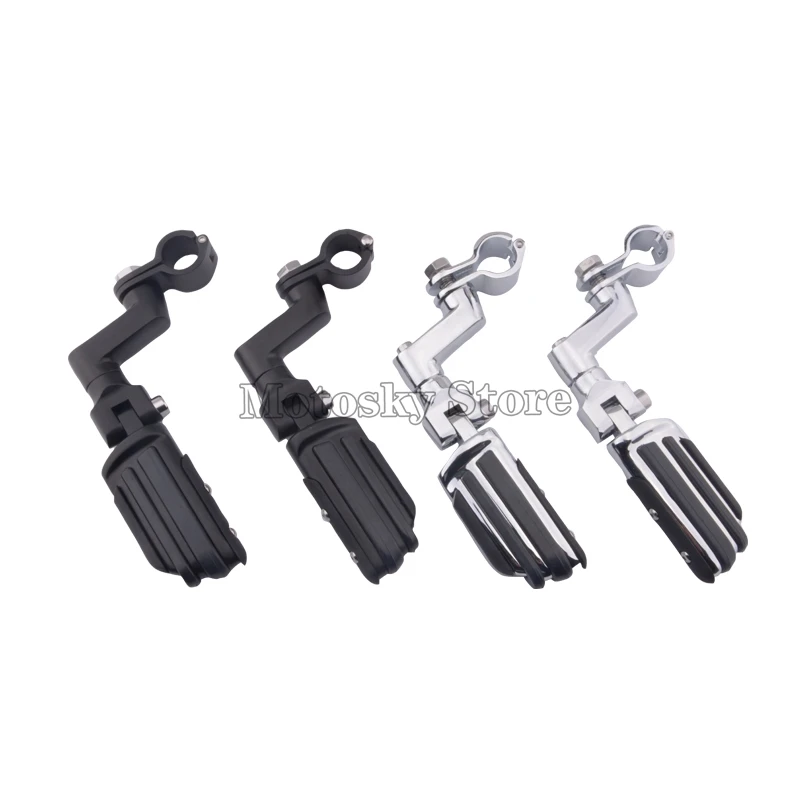 1-1/4&quot Universal Highway Clamp Engine Guards Footrest Pegs For Harley Touring Street Glide FLHR Road Honda Yamaha Kawasaki | Автомобили