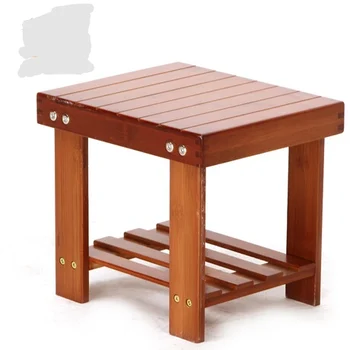 

Bamboo Children's Stools kids Furniture portable kids Stools ottoman minimalist modern style hot new fashion design 28*23*27cm
