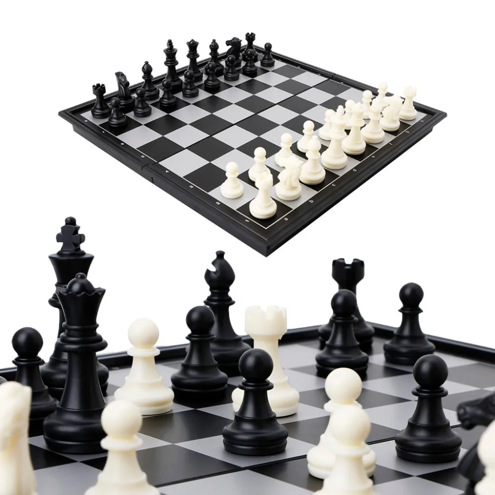 

Portable Travel Magnetic Tournament Chess Set Folding Board Box Gift Kids Toys Chesses Game Entertainment