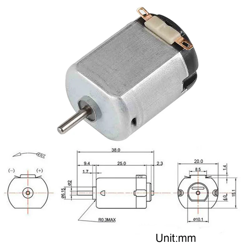 1 шт. двигатель постоянного тока 3 В 14500 об/мин мини Электрический мотор карбоновый мини электрический мотор для дистанционного управления игрушечный автомобиль робот студенческий класс лаборатория