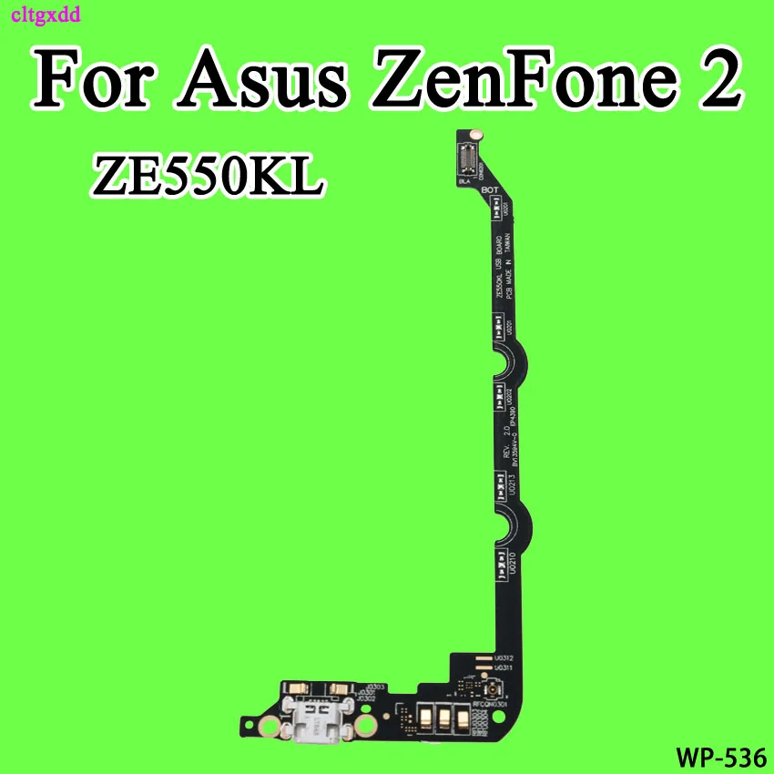 

cltgxdd charging Microphone PCB connector port jack board For Asus Zenfone 2 ZE550kL Z00lD Laser 5.5" Usb Charge port parts