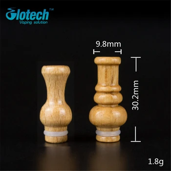 

Glotech Newest wood double gourd 510 thread drip tip mouthpiece for RDA RBA Atomizer vaporizer