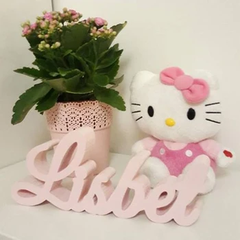 

Baby Name Plaque Large PAINTED Personalized nursery name baby wall hanging nursery decor wooden wall art above a crib