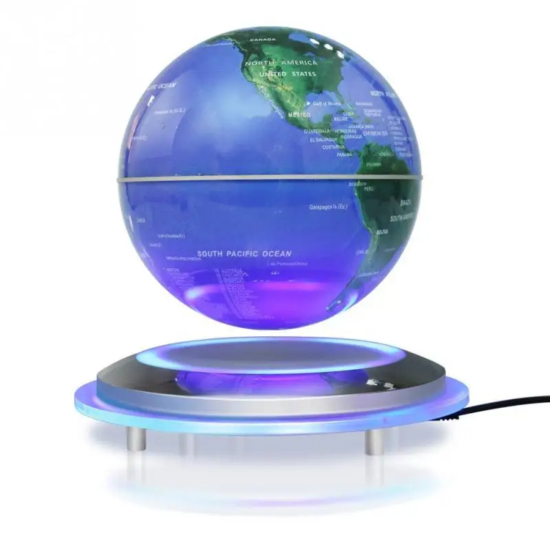 

MIRUI Magnetic Levitation Floating Globe 6 Self-Rotating Ball Anti Gravity LED World Map Earth for teach resources Decoration