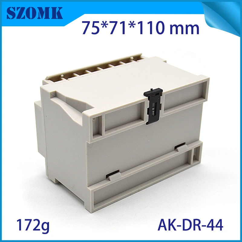 szomk plastic din rail power supply enclosure project box PLC plastic enclosure for electronics din rail junction housing (3)