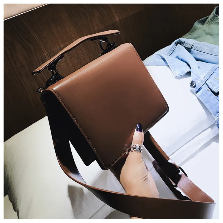 Европейская ретро модная женская сумка Новая высококачественная женская дизайнерская сумка из искусственной кожи Повседневная сумка через плечо