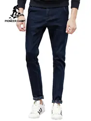 Пионерский лагерь Новый темно-синие толстые джинсы брендовая мужская одежда модные мужские джинсы качество на осень-зиму джинсовые штаны