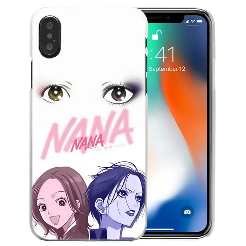 Чехол Nana аниме для iPhone XS Max XR X или 10 6 6S 7 7S 8 Plus 5S SE 5 4S 4 5C Жесткий пластиковый прозрачный PC Coque Capa чехол для телефона - Цвет: 14