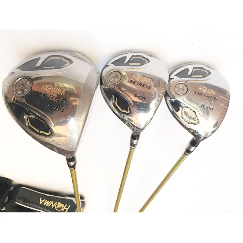 New mens Golf wood set HONMA S 05 3 star clubs wood driver+fairway wood