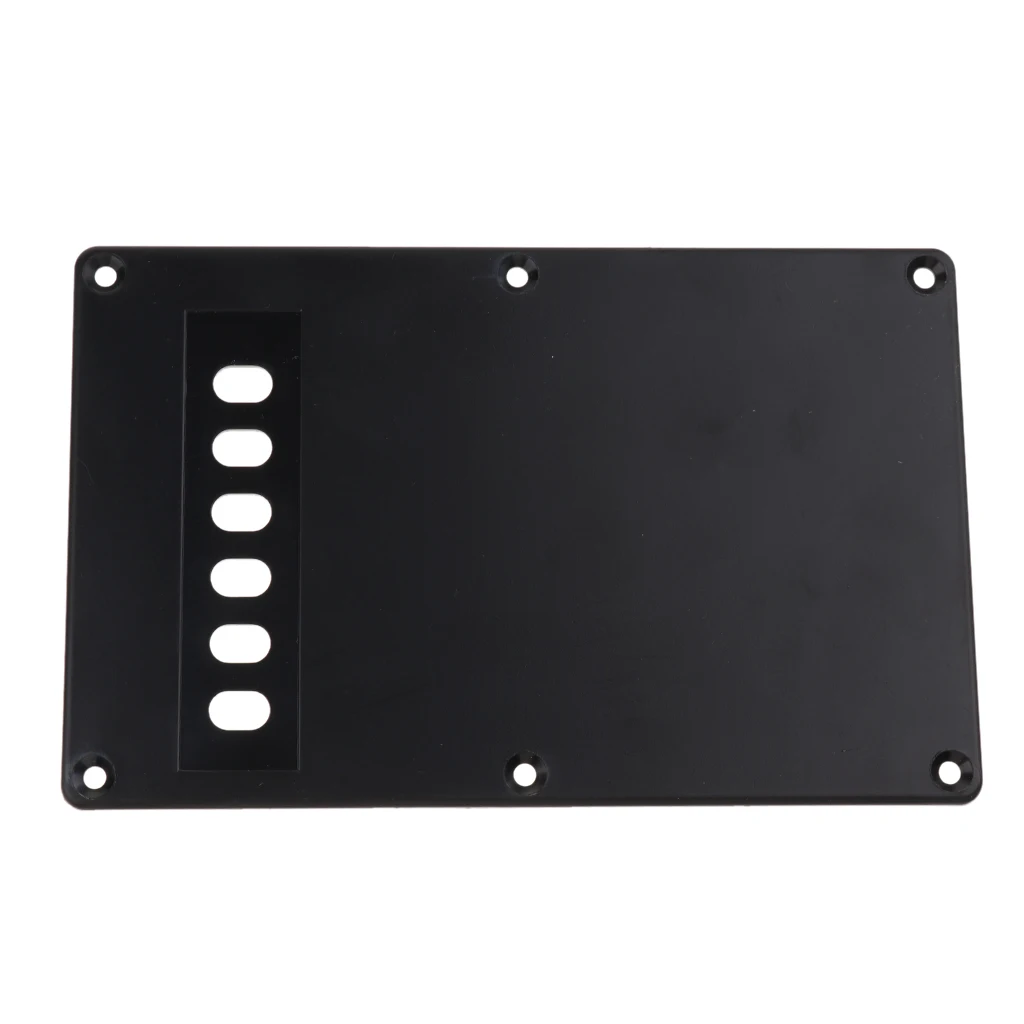 6 Hole Guitar Tremolo Cavity Back Cover Backplate + Neck Plate + 50pcs Pickup Mounting Screws Set