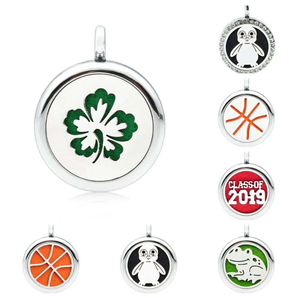 Basketball Lovely little penguin cat 25mm essential oil Perfume diffuser locket pendant necklace fit making 1pad random | Украшения и