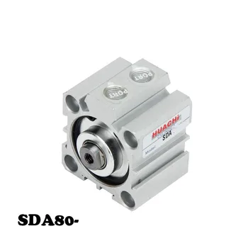 

Free shipping SDA Pneumatic Air Cylinder 80mm Bore 5/10/15/20/25/30/35/40/45/50/60/70/75/80/90/100/150mm Stroke