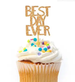 

glitter sweet hearts wedding birthday Valentine's Day cupcake toppers baptism Christening party decoration doughnut food picks