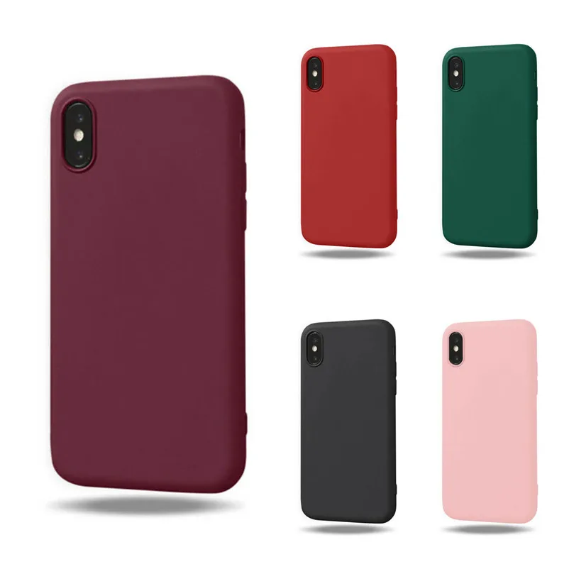 

Candy Color Case on For Coque iphone 6 6 S Case Soft TPU Back Cover For iphone 6S 7 8 Plus X XR XS Max Case Cover Phone Casa