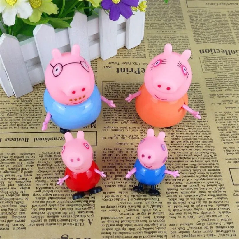 25 см Свинка Пеппа Джордж Peppa папа мама семья плюшевое наполнение Кукла Мягкие игрушки для детей подарки на день рождения