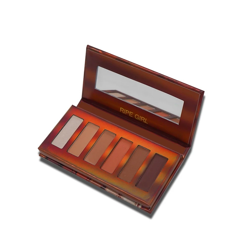 

6 Colors Daily Basic Eye Shadow Rose Night Eyeshadow Powder Mini Heat Eyeshadow Makeup Palette Natural Shimmer Matte