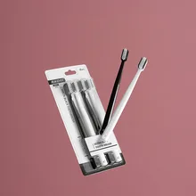 4 шт. бамбуковая зубная щетка из древесного угля портативная мягкая Щетинная зубная щетка эко удобная щетка очистка полости рта инструменты для ухода за домашними товарами