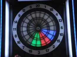 dart board with screen
