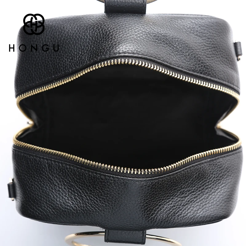 HONGU роскошные сумки из коровьей кожи женские бренды кольца вечерние кошельки