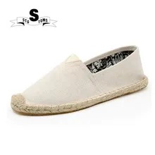 Летние ручной работы льняной холст обувь классические дышащие на плоской подошве без застежки с Мужская Скейтбординг обувь tm0009