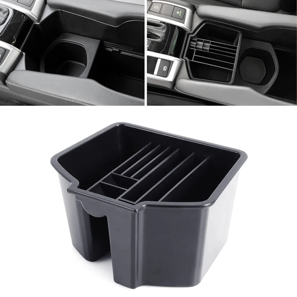 JEAZEA New Car Styling Central Armrest Storage Box Tray Storage Holder For Honda For Civic 10th 2016 2017 2018 -1