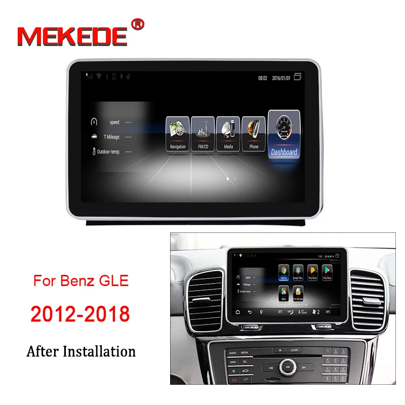 MEKEDE 3g ram 32G rom Android 7,1 4G LTE автомобильный мультимедийный плеер для Mercedes Benz GLE 2012- gps навигация Радио стерео - Цвет: standard