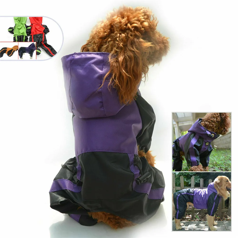 Одежда для собак, дождевик, снежные пальто, водонепроницаемые плащи, дождевик для маленьких, средних и больших собак, уличная прогулочная водонепроницаемая одежда UYT