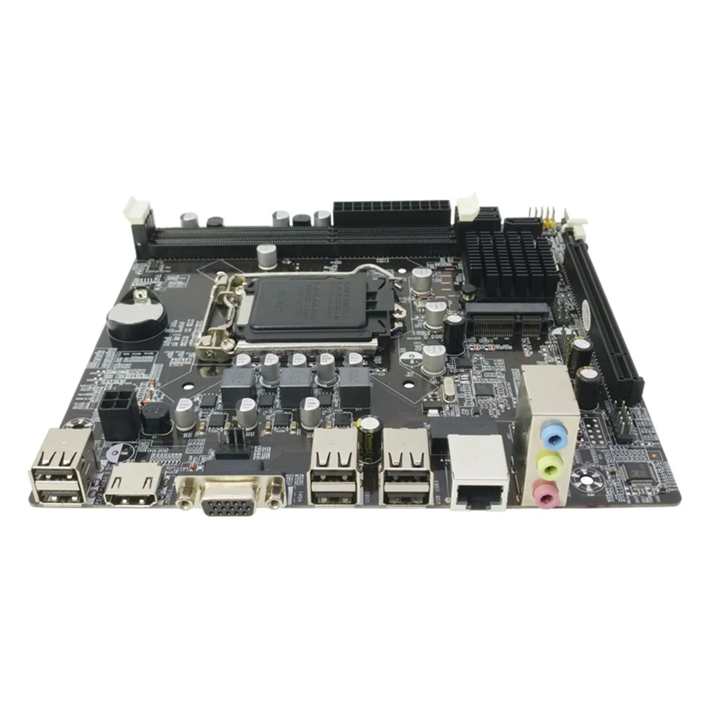 

DDR3 USB2.0 Dual Channel Memory Slots H61 Computer Motherboard 1155 Pin High Compatibility Practical Upgrade Quad Core Desktop