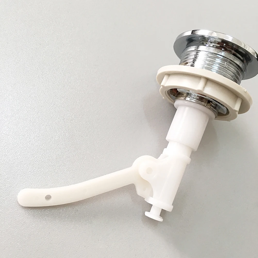 

Hardware Dual Flush Bathroom Fittings Plumbing Press Type Home Hotel Replacement Push Button Durable Round Shape Toilet Cistern