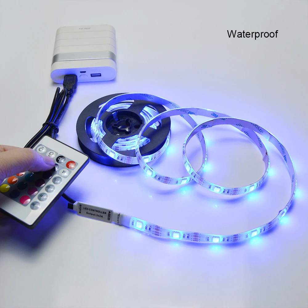 1 м 2 3 4 5 30 светодиодный s/m DC5V RGB USB полосы свет кабель зарядное устройство лента