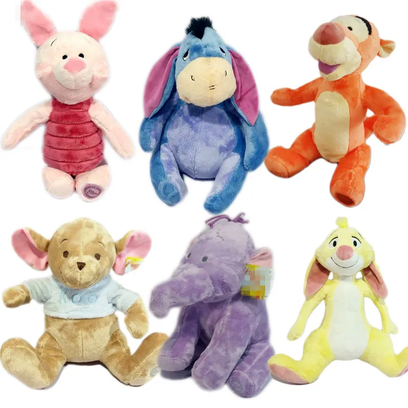 

Eeyore Donkey Piglet Pig Bear Tigger Tiger Yellow Rabbit Roo Heffalump Elephant Plush Toy Cute Stuffed Animals Kids Toys