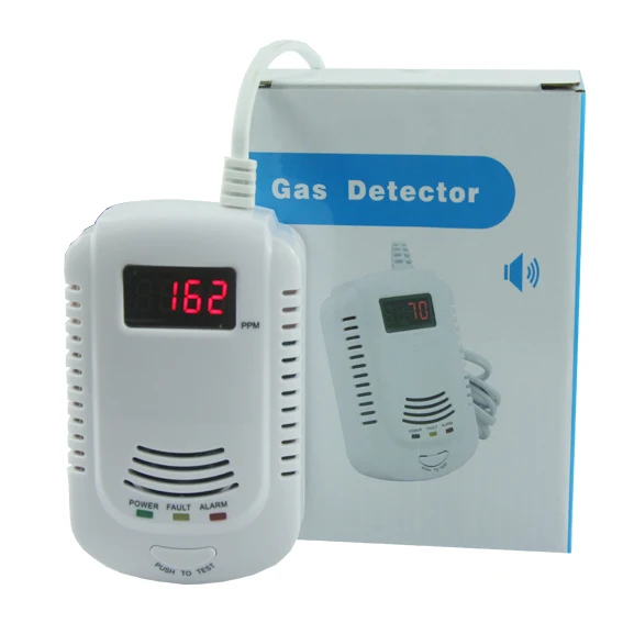 Battery Operated Standalone Gas Detector Dual Voltage Gas Alarmin